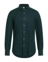 Finamore 1925 Man Shirt Dark Green Size 16 ½ Cotton