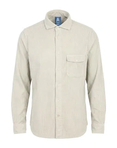 Finamore 1925 Man Shirt Light Grey Size Xl Cotton