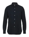 Finamore 1925 Man Shirt Midnight Blue Size 17 ½ Cotton, Cashmere