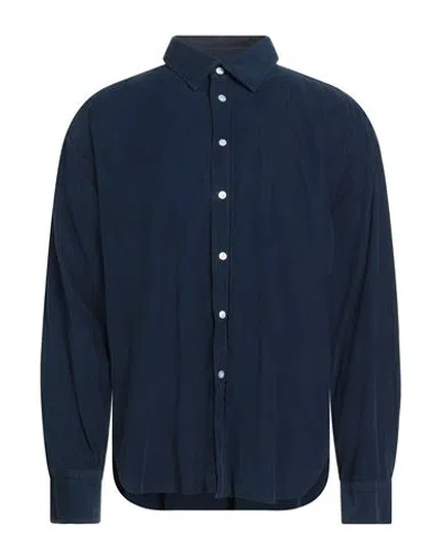 Finamore 1925 Man Shirt Navy Size 17 ½ Cotton
