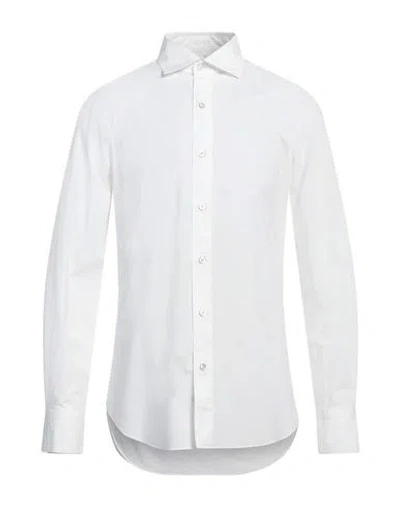 Finamore 1925 Man Shirt White Size 16 Cotton