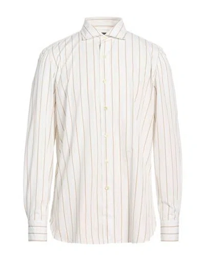 Finamore 1925 Man Shirt White Size 17 Cotton