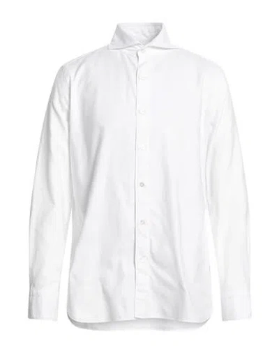 Finamore 1925 Man Shirt White Size 17 Cotton