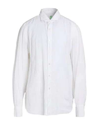 Finamore 1925 Man Shirt White Size 17 ½ Linen