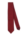 Finamore 1925 Man Ties & Bow Ties Brick Size - Silk In Red