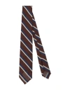 Finamore 1925 Man Ties & Bow Ties Brown Size - Silk In Burgundy