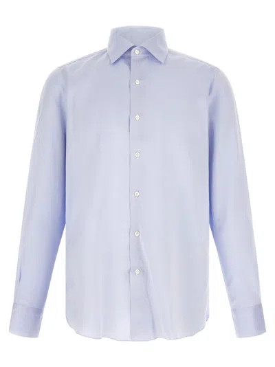 Finamore 1925 Men Light Blue Regular Shirt