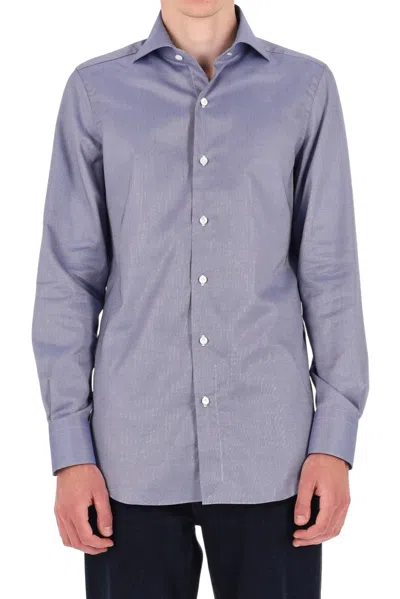 Finamore 1925 Milano Royal Oxford Cotton Shirt In Multi