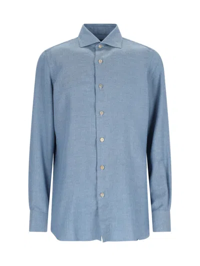 Finamore 1925 'milano' Shirt In Light Blue
