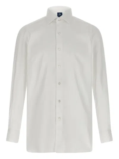 Finamore 1925 Napoli Button-cuffed Cotton Shirt In White