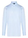 Finamore 1925 Napoli Button-down Shirt In Blue