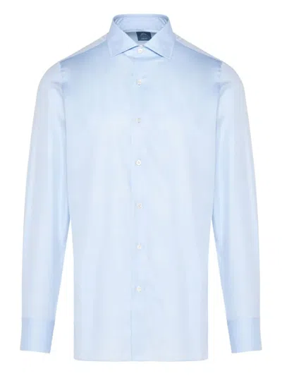 Finamore 1925 Napoli Button-down Shirt In Blue