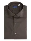 Finamore 1925 Napoli Button-up Shirt In Brown