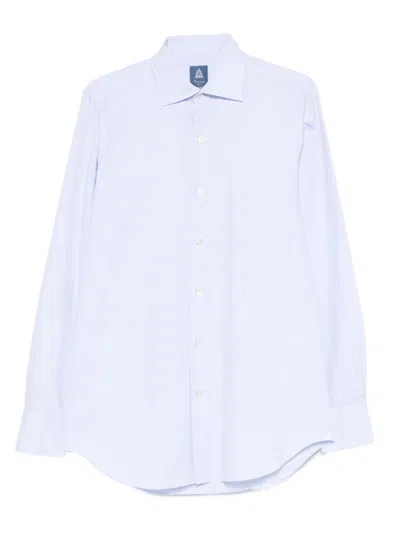 Finamore 1925 Napoli Buttoned Shirt In Blue