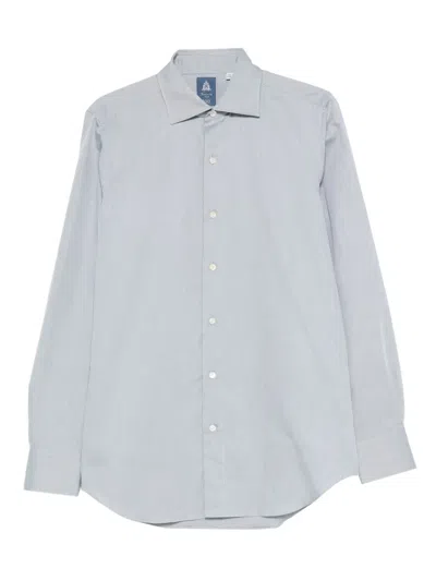 Finamore 1925 Napoli Buttoned Shirt In Blue