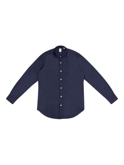 Finamore 1925 Napoli Buttoned Shirt In Blue