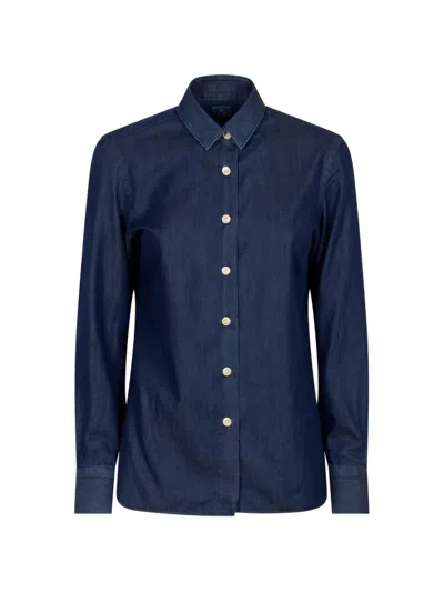Finamore 1925 Napoli Button-up Denim Shirt In Multi