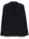 Finamore 1925 Napoli Wool Single-breasted Jacket In Blue