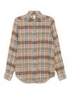 Finamore 1925 Napoli Check-pattern Shirt In Neutrals