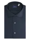 Finamore 1925 Napoli Classic-collar Button-up Shirt In Blue
