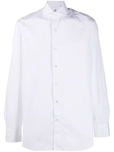 Finamore 1925 Napoli Classic Cotton Shirt In White
