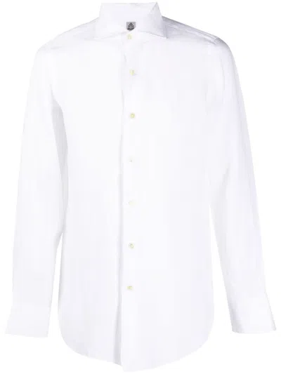 Finamore 1925 Napoli Collared Linen Shirt In White