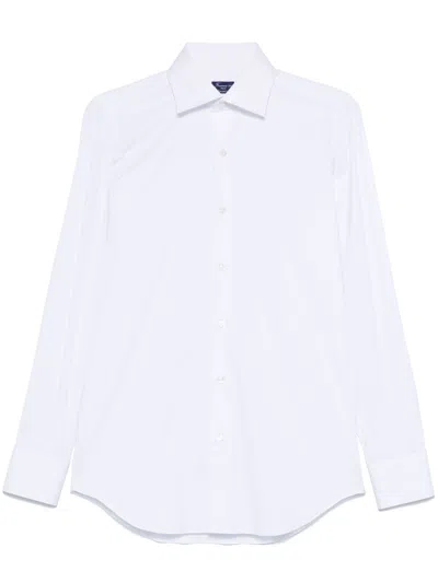 Finamore 1925 Napoli Cotton Blend Shirt In White