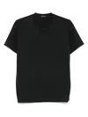 Finamore 1925 Napoli Cotton Polo Shirt In Black