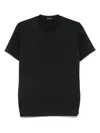 Finamore 1925 Napoli Cotton Polo Shirt In Black
