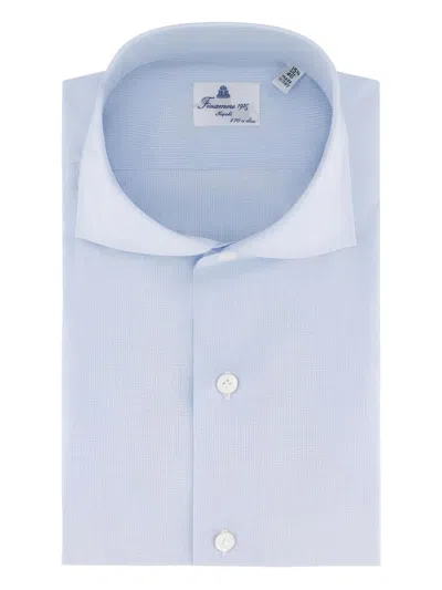 Finamore 1925 Napoli Eduardo Shirt In Blue