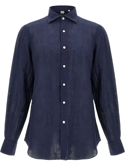 Finamore 1925 Napoli Gaeta Shirt In 蓝色
