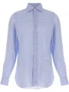Finamore 1925 Napoli Gaeta Shirt In Blue