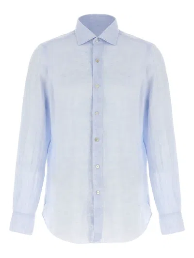 Finamore 1925 Napoli Gaeta Shirt In Blue