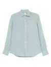 Finamore 1925 Napoli Linen Shirt In Green