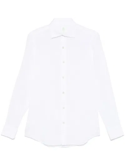 Finamore 1925 Napoli Linen Shirt In White