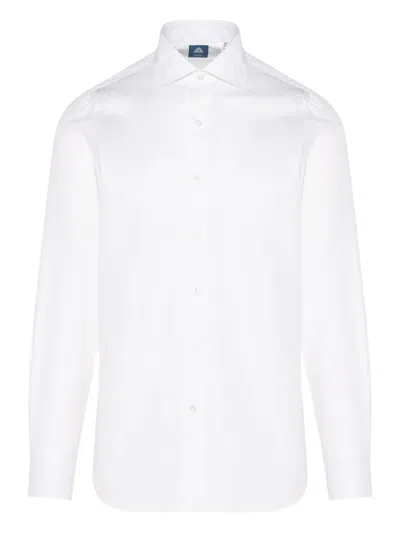 Finamore 1925 Napoli Long-sleeve Button-down Shirt In White