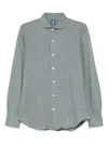 Finamore 1925 Napoli Long-sleeve Button-up Shirt In Gray
