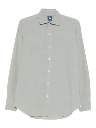 Finamore 1925 Napoli Long Sleeve Shirt In Gray