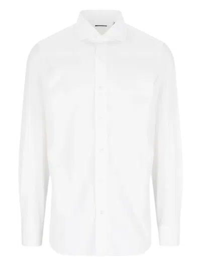 Finamore 1925 Napoli Long-sleeve Shirt In White