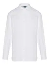 Finamore 1925 Napoli Long-sleeved Button-down Shirt In White