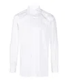 Finamore 1925 Napoli Slim Fit Flannel Shirt In White