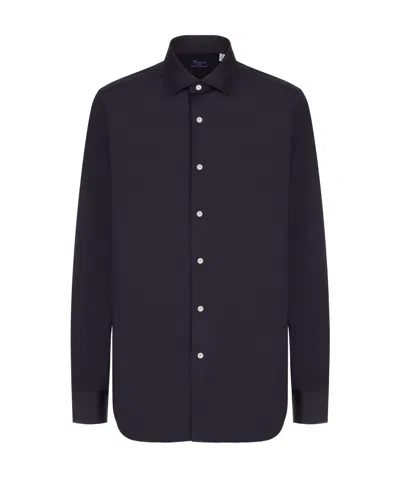 Finamore 1925 Napoli Long-sleeved Shirt In Black