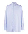 Finamore 1925 Napoli Long-sleeved Shirt In Blue