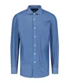 Finamore 1925 Napoli Napoli Cotton Shirt In Blue