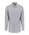 Finamore 1925 Napoli Long-sleeved Shirt In Gray