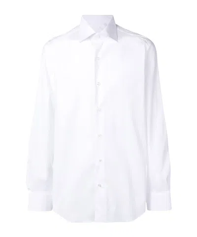 Finamore 1925 Napoli Long-sleeved Shirt In White