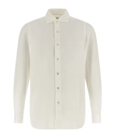 Finamore 1925 Napoli Long-sleeved Shirt In Multi