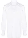 Finamore 1925 Napoli Slim Fit Flannel Shirt In White