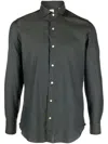 Finamore 1925 Napoli Long-sleeve Cotton Shirt In Grey