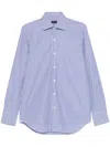 Finamore 1925 Napoli Milano Shirt In 蓝色